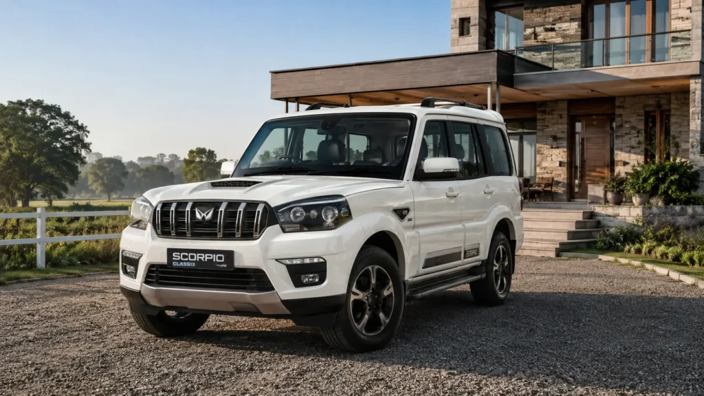 Mahindra Scorpio Classic S11 कार का आलीशान केबिन और उसकी आरामदायक कैप्टन सीटें। 