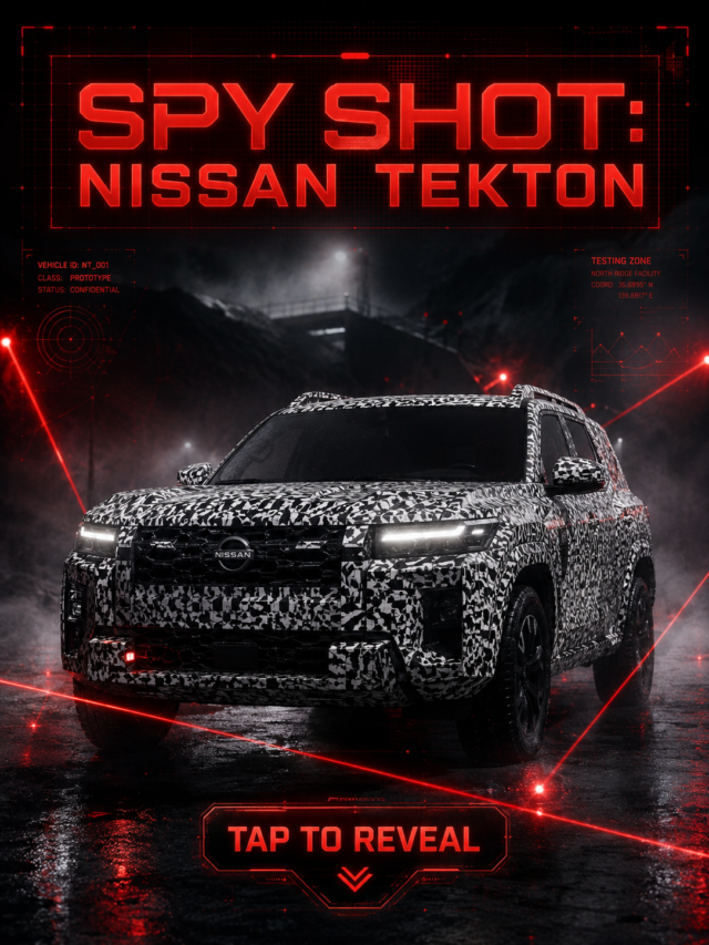सड़कों पर गुपचुप टेस्टिंग! Nissan Tekton Camouflage Testing ने बढ़ाई धड़कनें, लुक देख दीवाने हुए लोग!