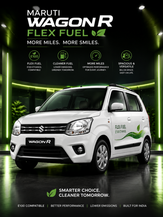 पेट्रोल का खेल खत्म! मात्र ₹6 लाख में आई Maruti Wagon R Flex Fuel