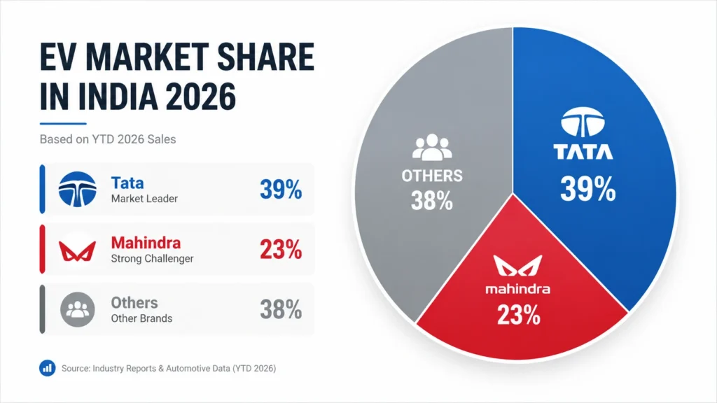 टाटा वर्सेज महिंद्रा ईवी मार्केट शेयर इंडिया 2026"
