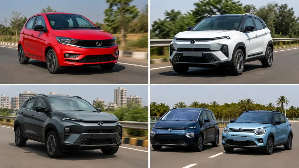 Best Electric car under 15 lakhs टियागो पंच नेक्सॉन विंडसर ईसी3 ड्राइविंग फोटो