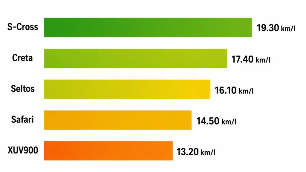 Highest Mileage SUV — Fuel Efficiency Chart