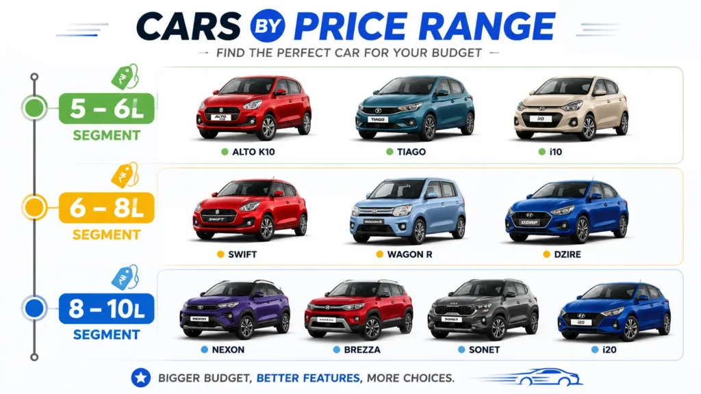 Best Budget Car Under 10 Lakhs — कीमत के हिसाब से बेहतरीन विकल्प 2026 (तस्वीर)"