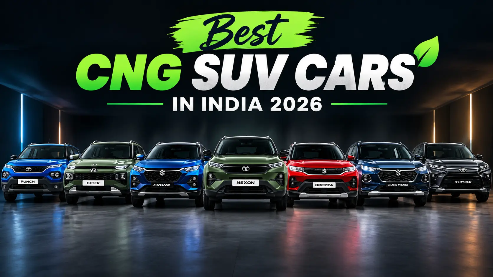 Best CNG SUV cars in India 2026 — टॉप 7 विकल्प, कीमत और माइलेज