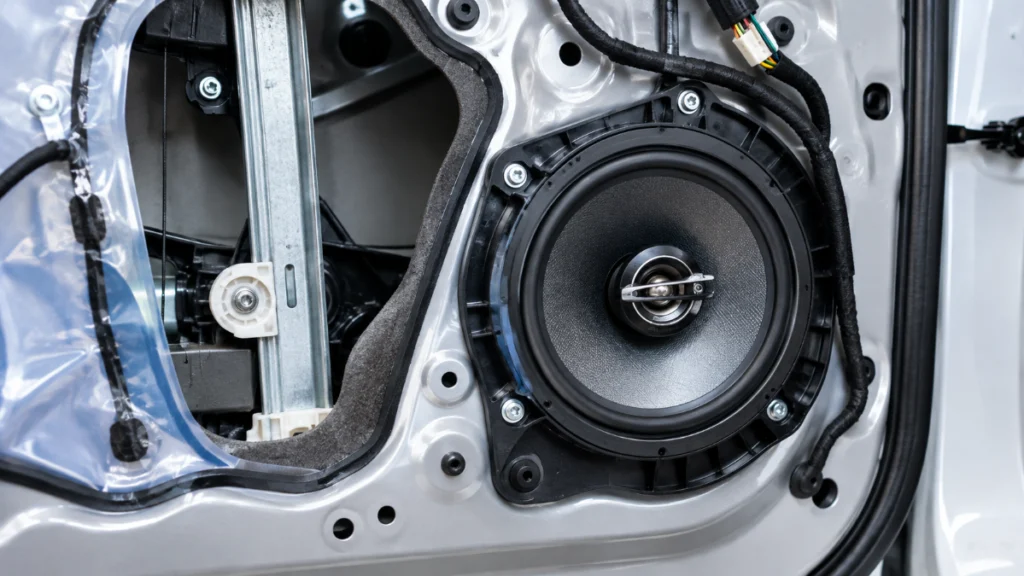 • Tata Punch front door 6.5 inch speaker installation with plastic spacer ring