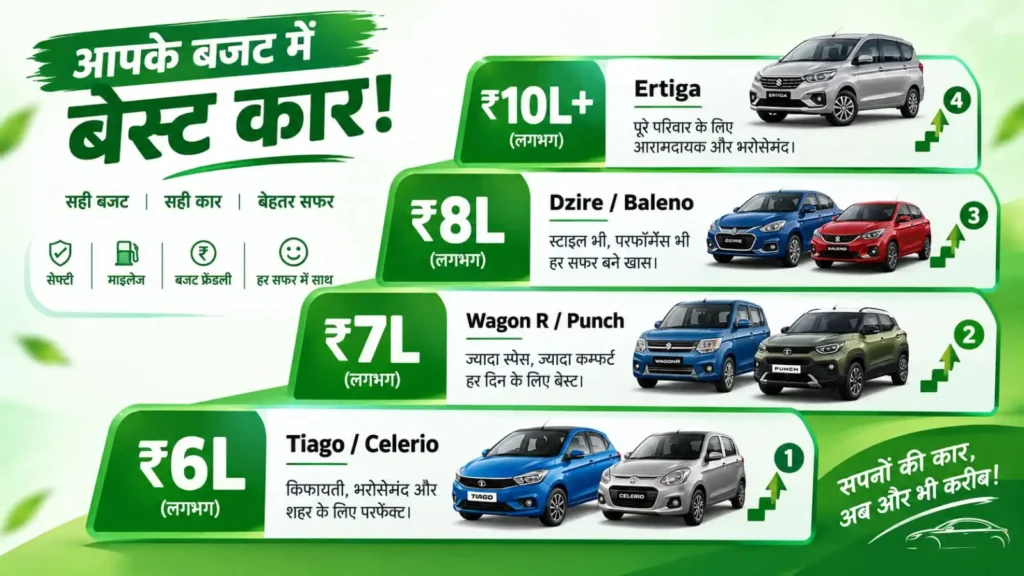 best CNG car under 5 lakh 10 lakh India 2026 budget guide buying decision